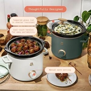 Beautiful By Drew 2qt Slow Cooker Set, 2-Pack